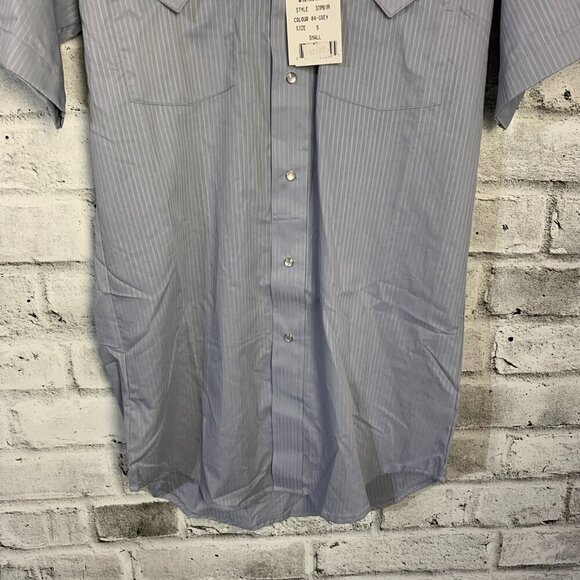 Vintage Mid West Garment Co. Pearl Snap Short Sleeve Western Shirt NWT - Picture 4 of 12